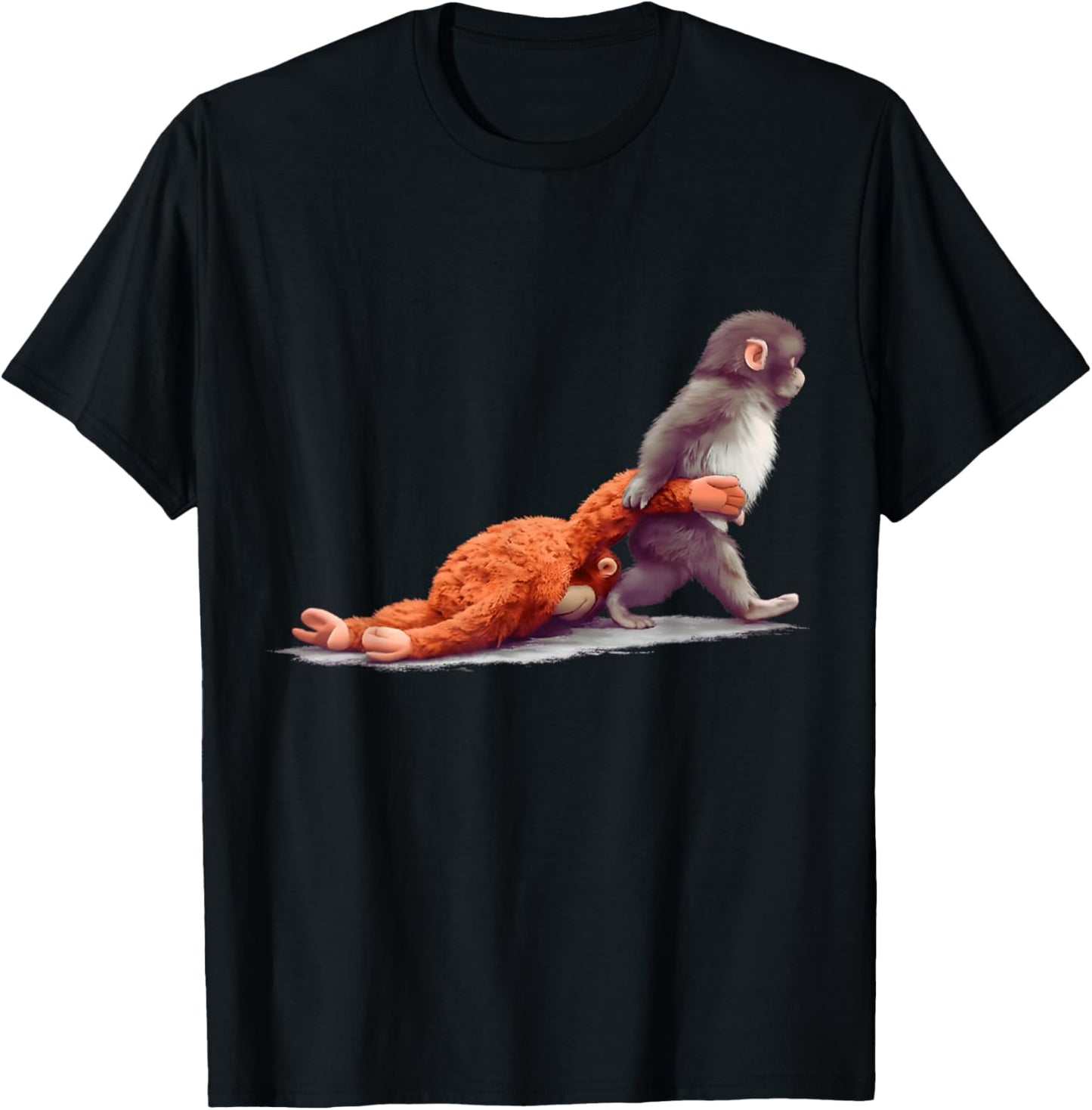 Monkey Punch Baby Graphic Little Punch Big Love T-Shirt - T-Shirt | Black