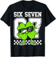 Boys St Patricks Day Dabbing Shamrock Clover 67 Six Seven T-Shirt - T-Shirt | Black