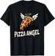 Pizza Angel - Funny Graphic Pizza Slice Wings T-Shirt - T-Shirt | Black