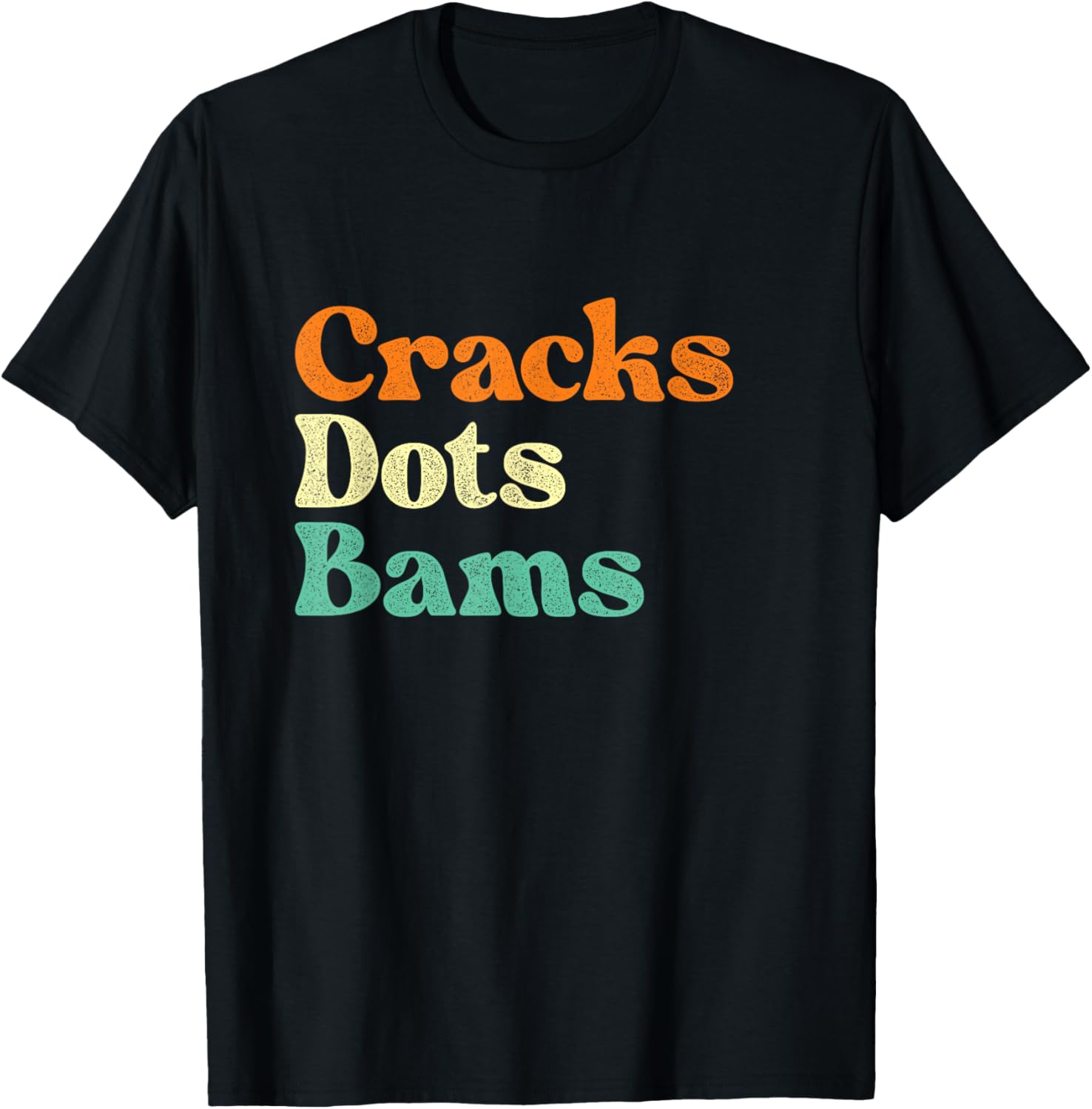 Cracks Dots Bams - Mahjong Lover Mah Jong Player T-Shirt - T-Shirt | Black