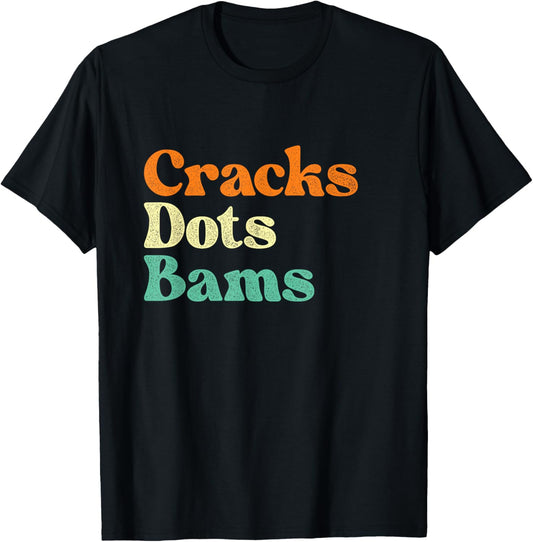 Cracks Dots Bams - Mahjong Lover Mah Jong Player T-Shirt - T-Shirt | Black