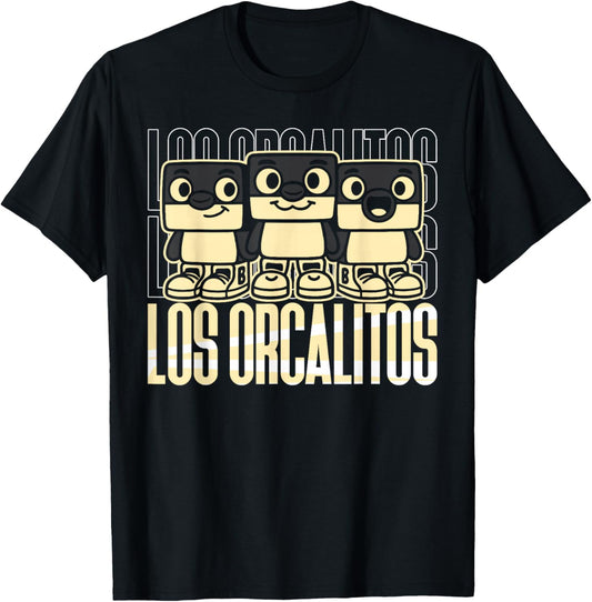 Funny Mexican Shark Meme Los Orcalitos Italian Brainrot Kids T-Shirt - T-Shirt | Black
