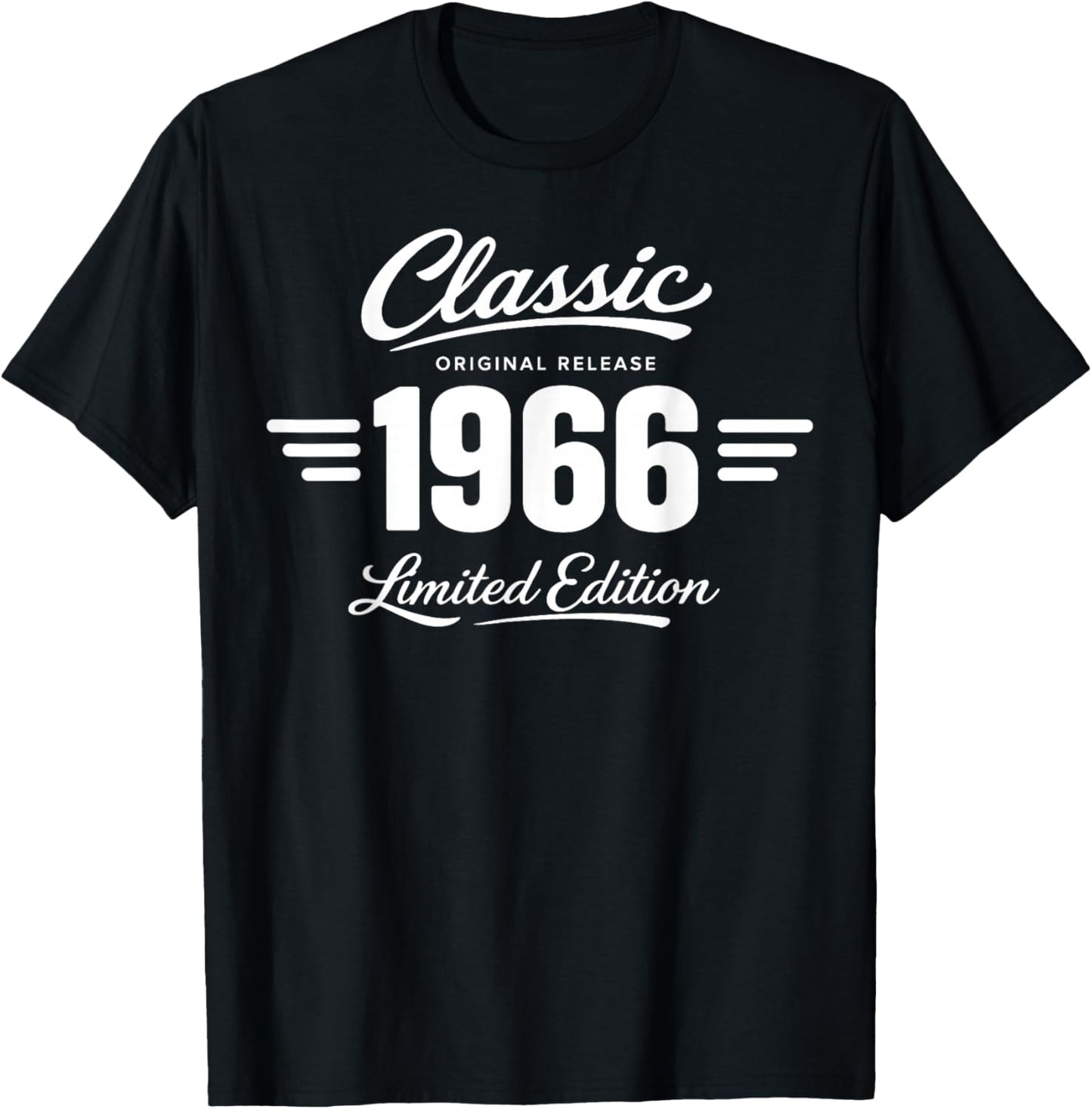 60th Birthday Man Woman 60 Years 1966 Decorative Gift Funny T-Shirt - T-Shirt | Black