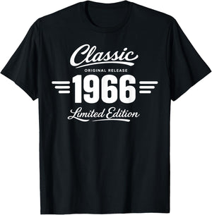 60th Birthday Man Woman 60 Years 1966 Decorative Gift Funny T-Shirt - T-Shirt | Black