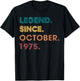 Legend 1975 50th Birthday Gifts Women 50 Year Old T-Shirt - T-Shirt | Black