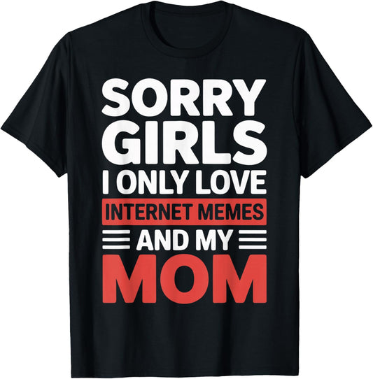 Boys Valentine's Day Kids Internet Memes Brainrot Youth T-Shirt - T-Shirt | Black