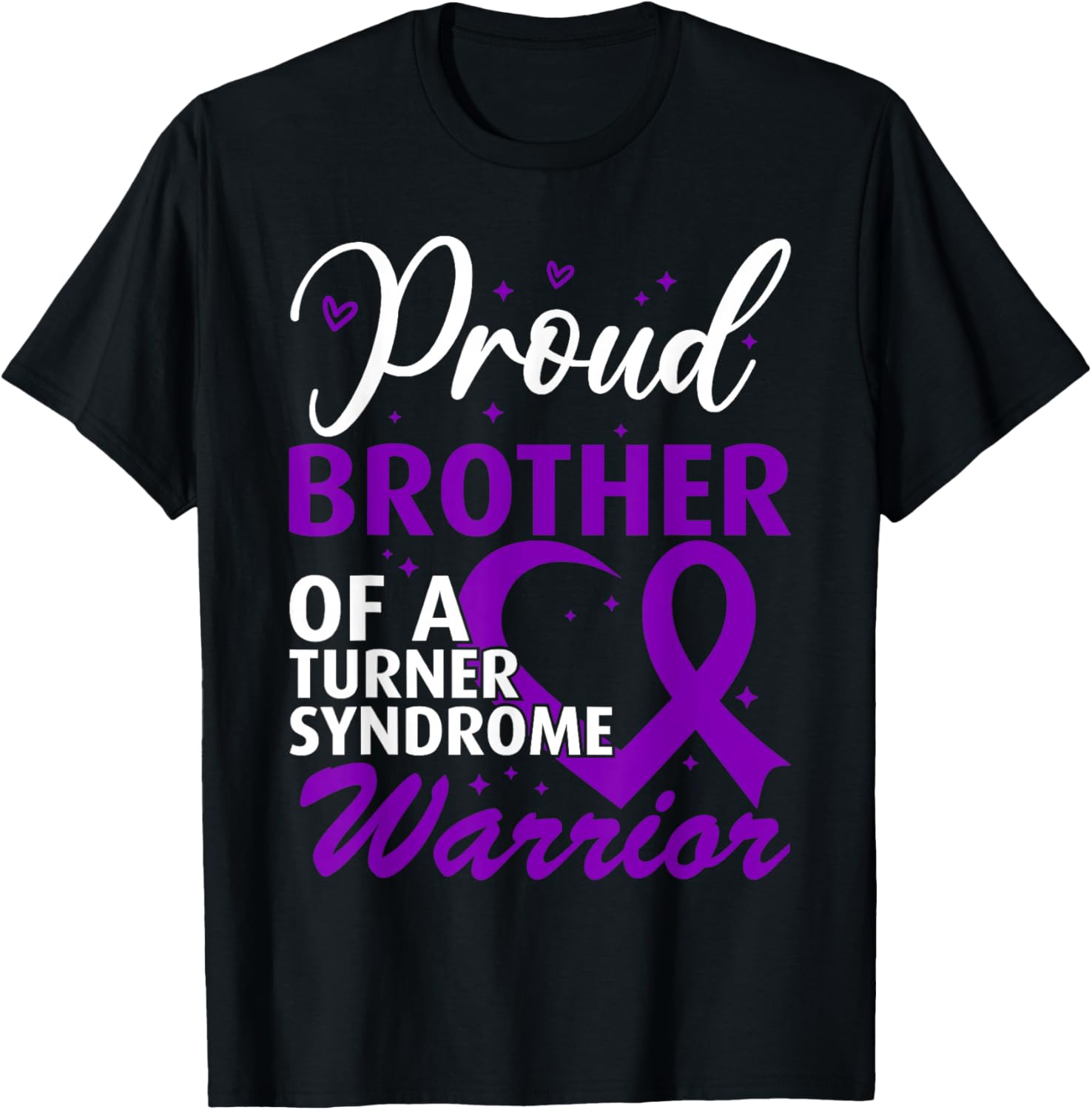Turner Syndrome Awareness Brother T-Shirt - T-Shirt | Black