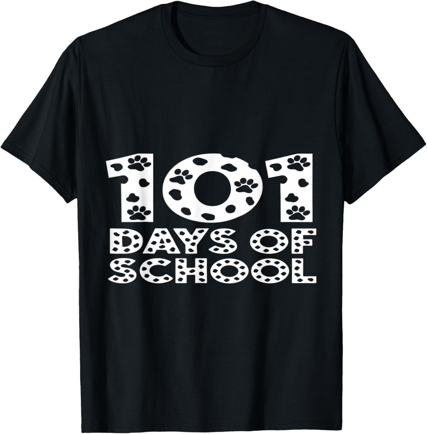 Happy 101 Days School Cute Dog 100 Days Smarter Student Kids T-Shirt - T-Shirt | Black