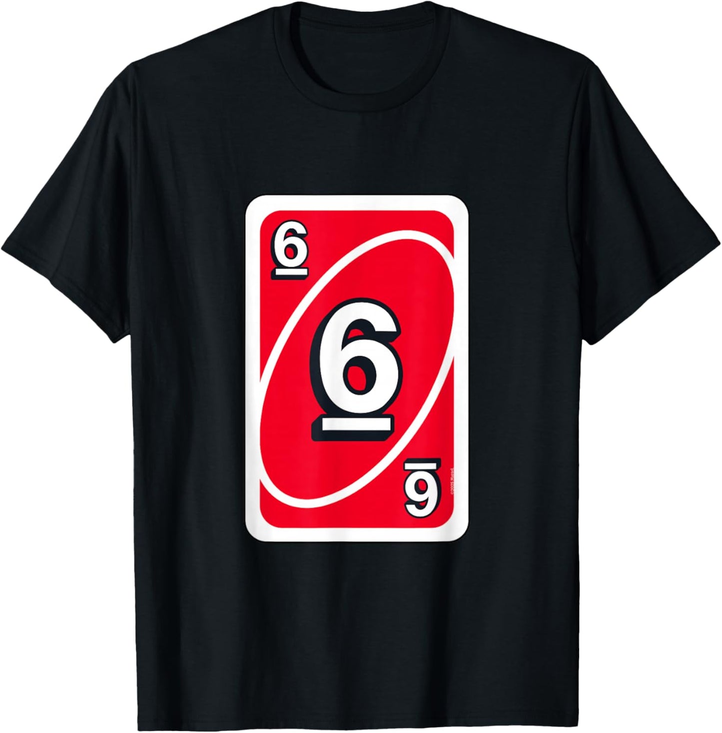 UNO Halloween Red 6" Card T-Shirt - T-Shirt | Black