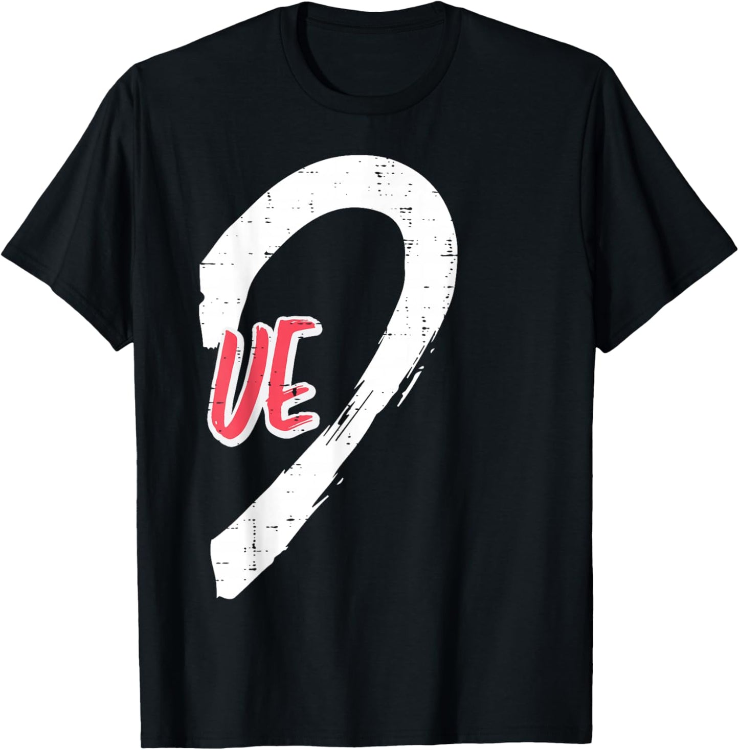 Valentines Day Matching Love Ve Heart Cute Couple Women Men T-Shirt - T-Shirt | Black