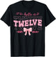 Cool Hello Twelve Est 2014 Pink Coquette Bow 12 Birthday T-Shirt - T-Shirt | Black