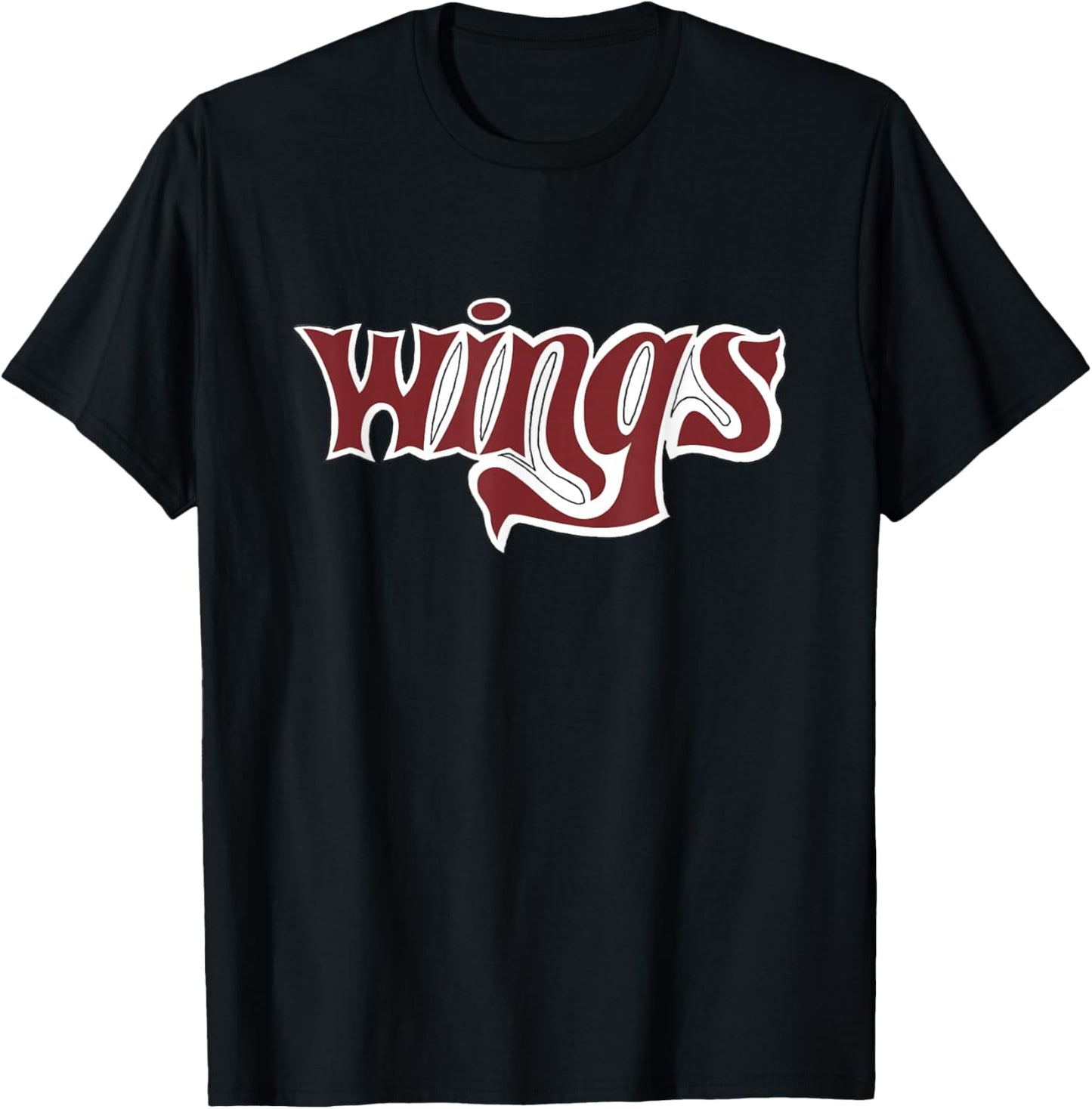 Official Paul McCartney & Wings Type Logo T-Shirt - T-Shirt | Black