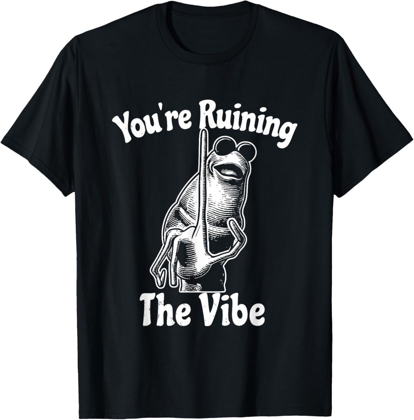 You're Ruining The Vibe Funny Marcus The Worm Meme T-Shirt - T-Shirt | Black
