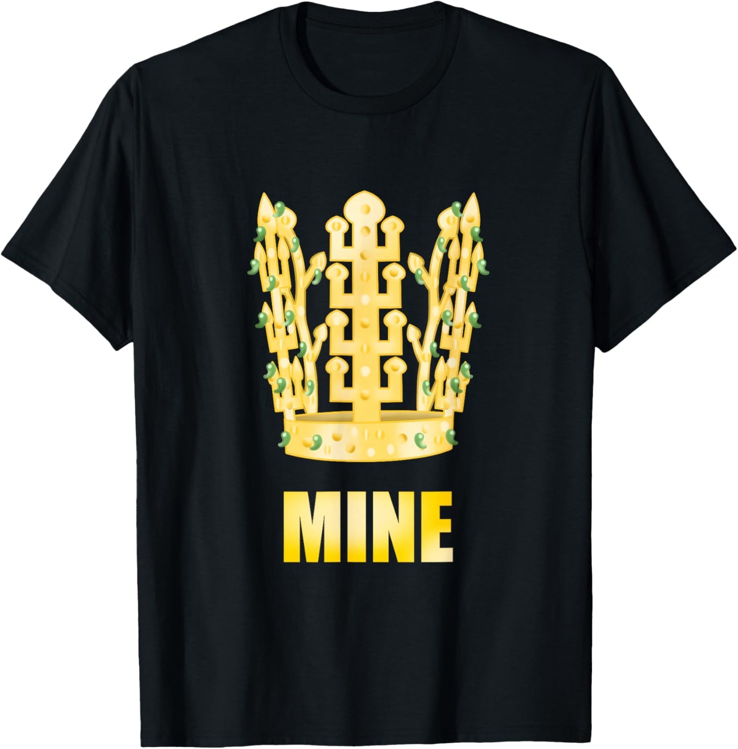 Korea Golden Crown King Silla Kingdom Royal Korean T-Shirt - T-Shirt | Black
