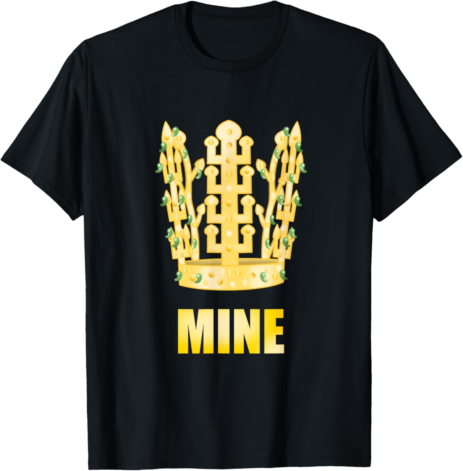 Korea Golden Crown King Silla Kingdom Royal Korean T-Shirt - T-Shirt | Black