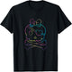 Pirate Skeleton Halloween Cute Pirate Girl T-Shirt - T-Shirt | Black