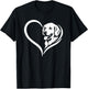 Golden Retriever Lover Valentine Day Heart Women Girls T-Shirt - T-Shirt | Black