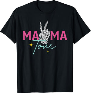 Retro Mama Some Days I Rock It Happy Mothers Day 2 Sided T-Shirt - T-Shirt | Black