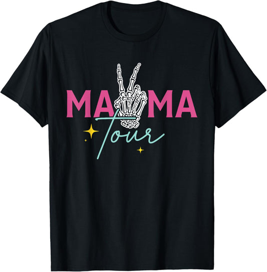 Retro Mama Some Days I Rock It Happy Mothers Day 2 Sided T-Shirt - T-Shirt | Black