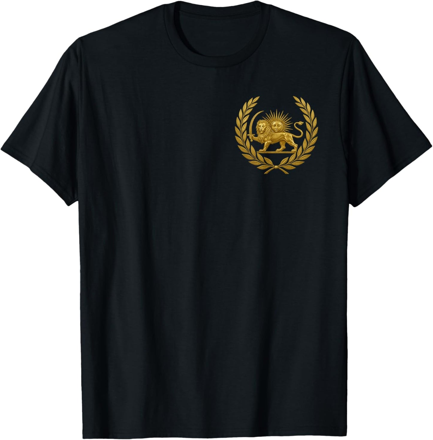 Persian Coat of Arms Flag T-Shirt - T-Shirt | Black