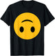 Funny Emoticon Smiling Upside Down Face Silly Sarcasm T-Shirt - T-Shirt | Black
