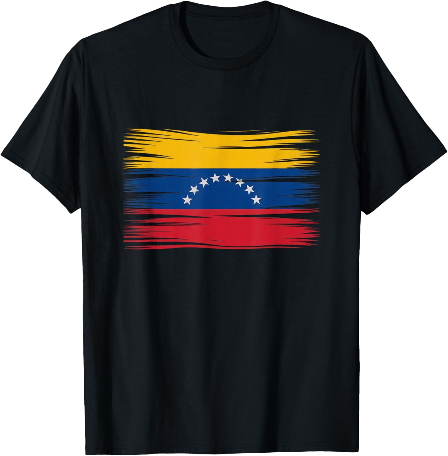 Venezuela Flag Pride Venezuelan Heritage Art T-Shirt - T-Shirt | Black