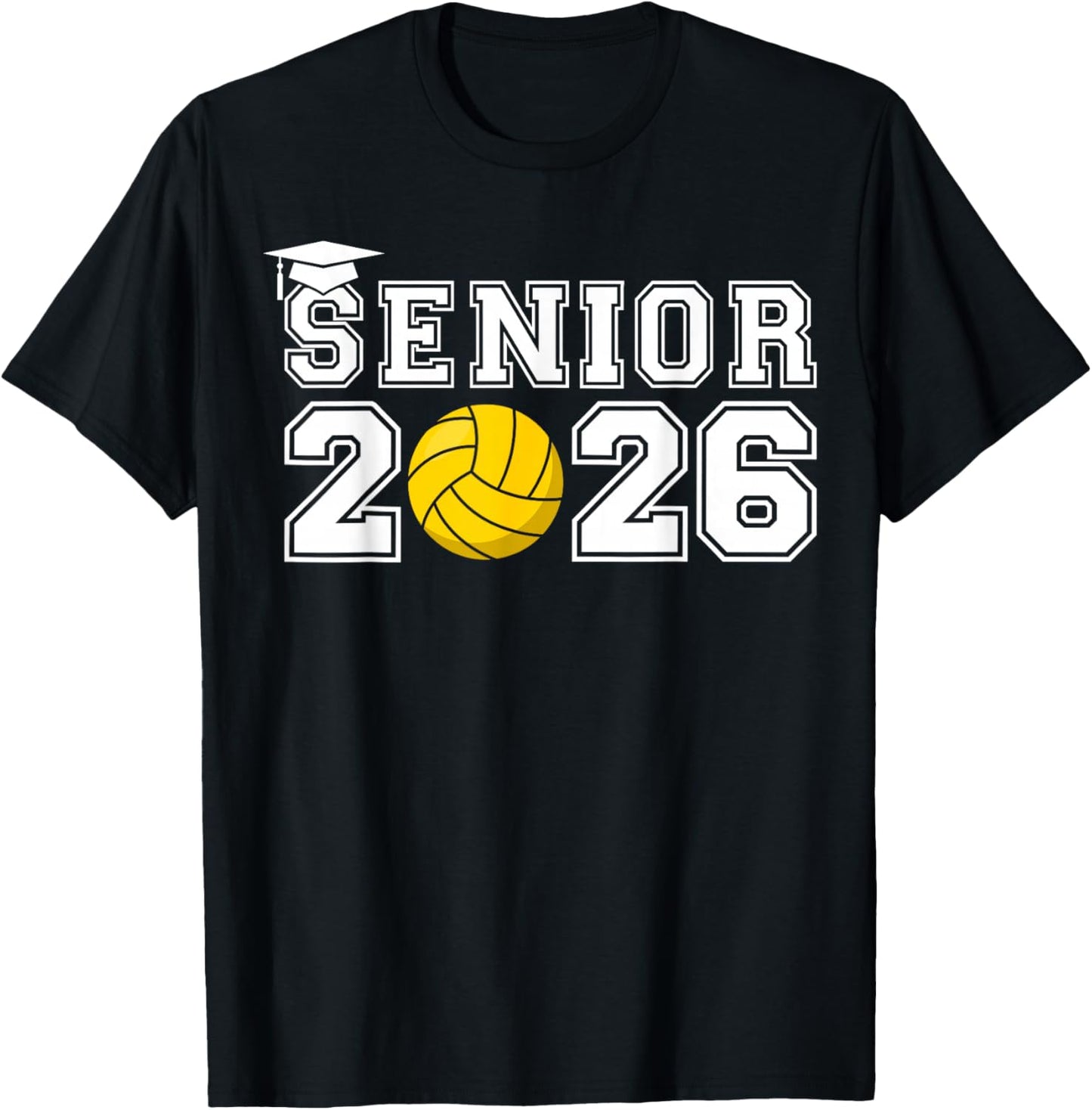 Senior Waterpolo Class of 2026 Graduation Team Matching T-Shirt - T-Shirt | Black