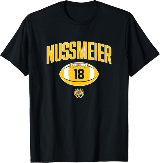 LSU Football: Garrett Nussmeier Player Vintage T-Shirt - T-Shirt | Black