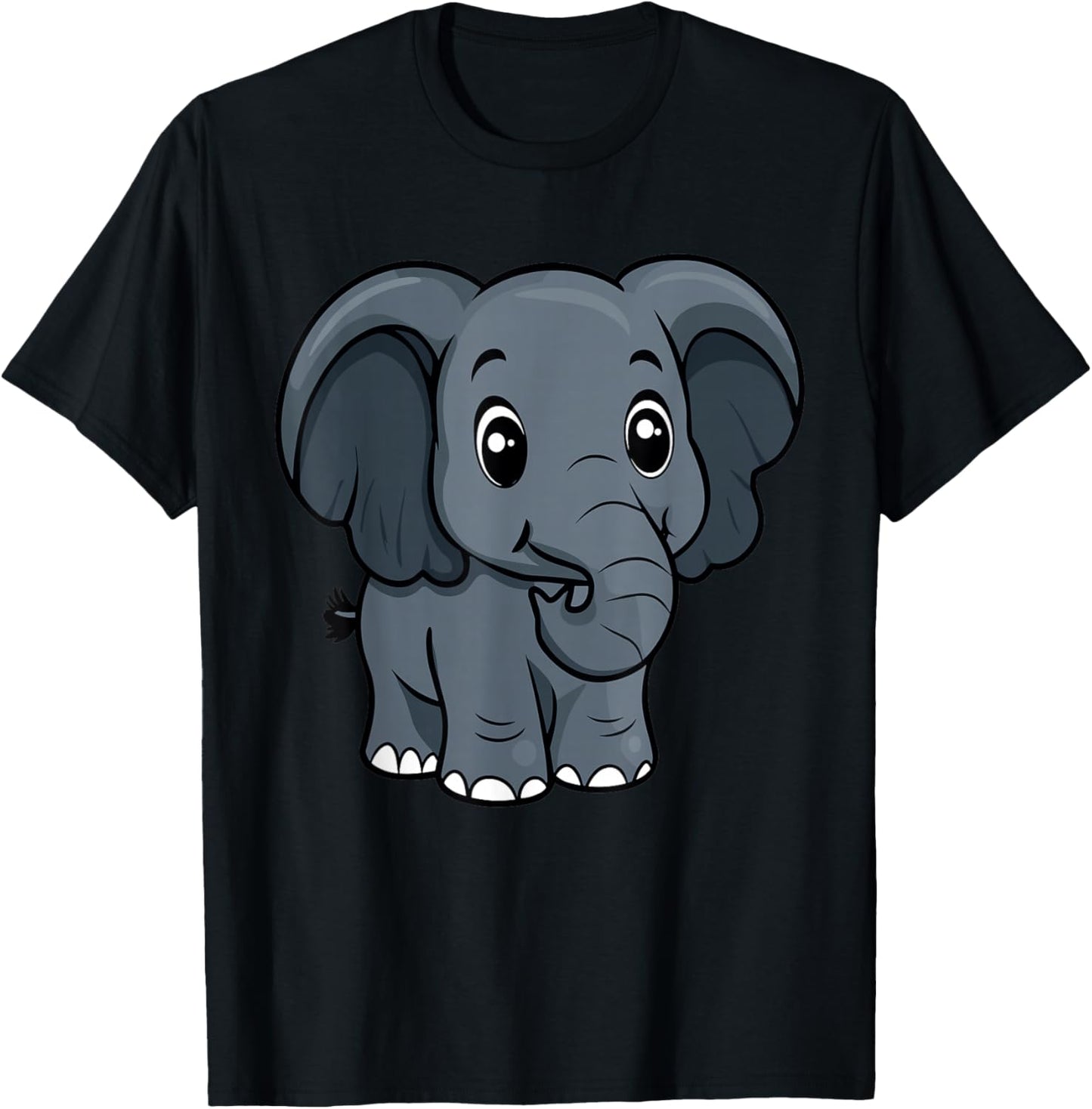 Cute Elephant for Kids T-Shirt - T-Shirt | Black