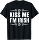 Kiss Me Im Irish St Patricks Day Shamrock Men Women Kid T-Shirt - T-Shirt | Black