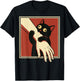 Black Cat Biting Arm T-Shirt - T-Shirt | Black