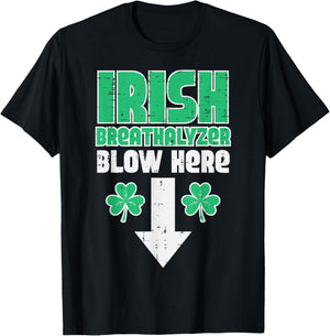 St Patricks Day Irish Breathalyzer Funny Saint Pattys Men T-Shirt - T-Shirt | Black