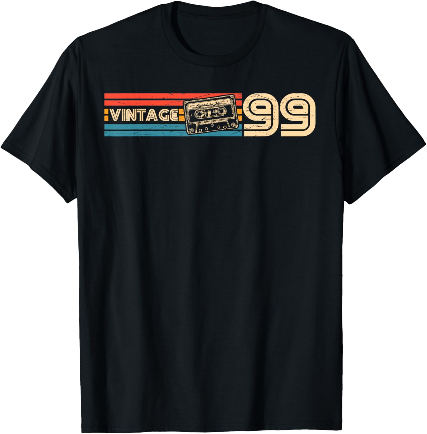 27th Birthday Retro Vintage 1999 Men Women T-Shirt - T-Shirt | Black