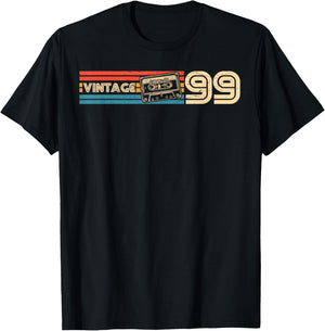 27th Birthday Retro Vintage 1999 Men Women T-Shirt - T-Shirt | Black
