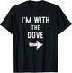 I’m with The Dove Funny Halloween Couple Costume T-Shirt - T-Shirt | Black