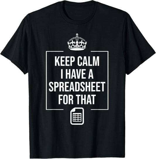 Best Accountant Design Women Spreadsheet Accounting T-Shirt - T-Shirt | Black