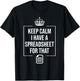 Best Accountant Design Women Spreadsheet Accounting T-Shirt - T-Shirt | Black