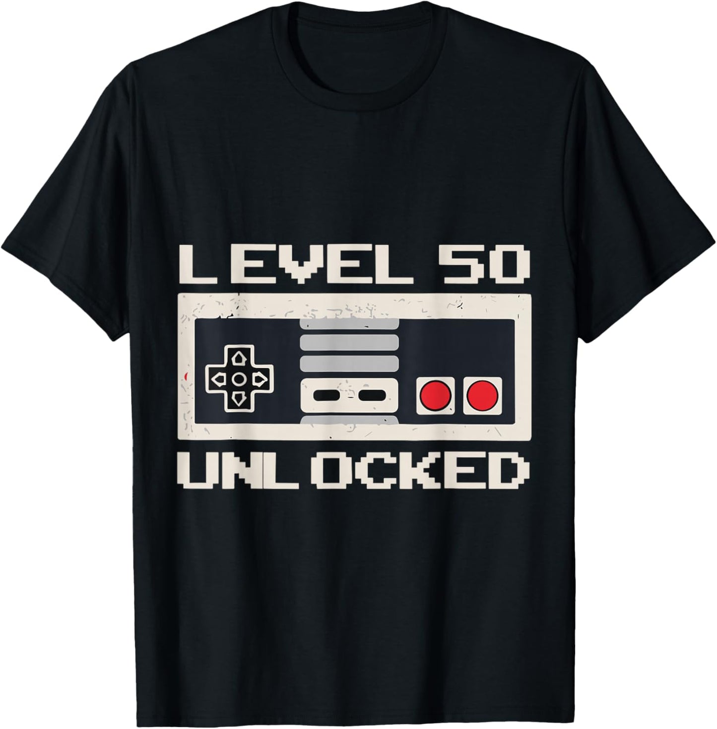 Unlock Level 50 Years Ago 50th Birthday Shirts Men T-Shirt - T-Shirt | Black