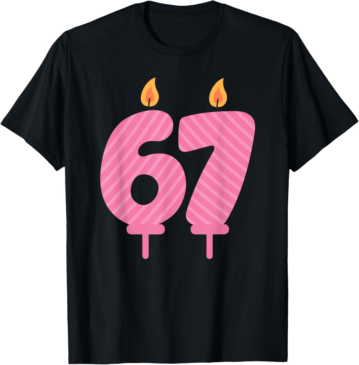 Funny Six Seven 6 7 Meme Birthday T-Shirt - T-Shirt | Black