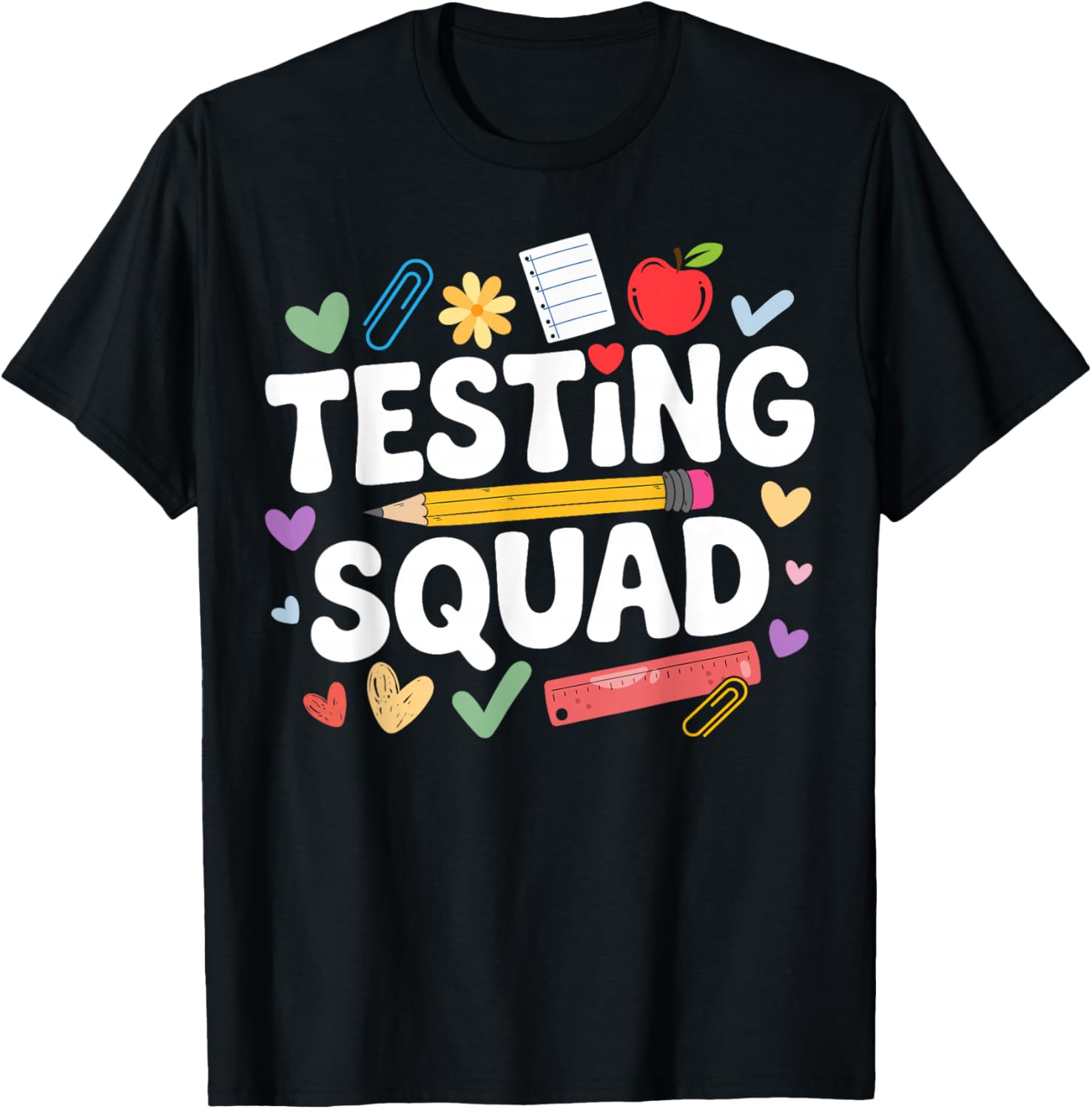 Cute Testing Squad T-Shirt - T-Shirt | Black