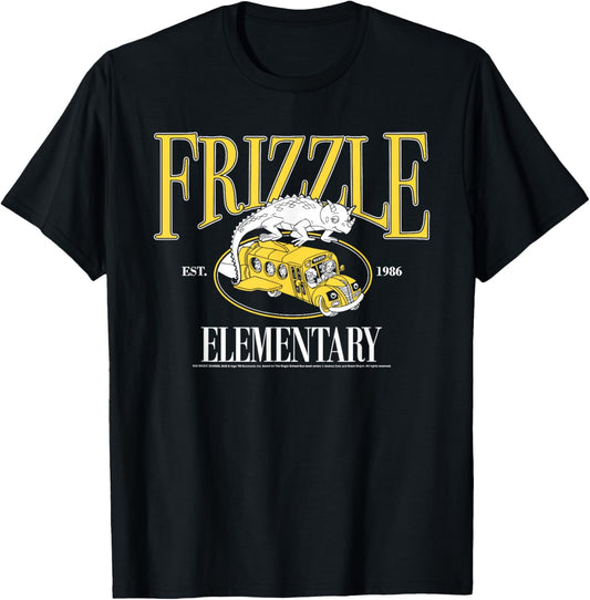 The Magic School Bus Frizzle Elementary Est. 1986 Cartoon T-Shirt - T-Shirt | Black