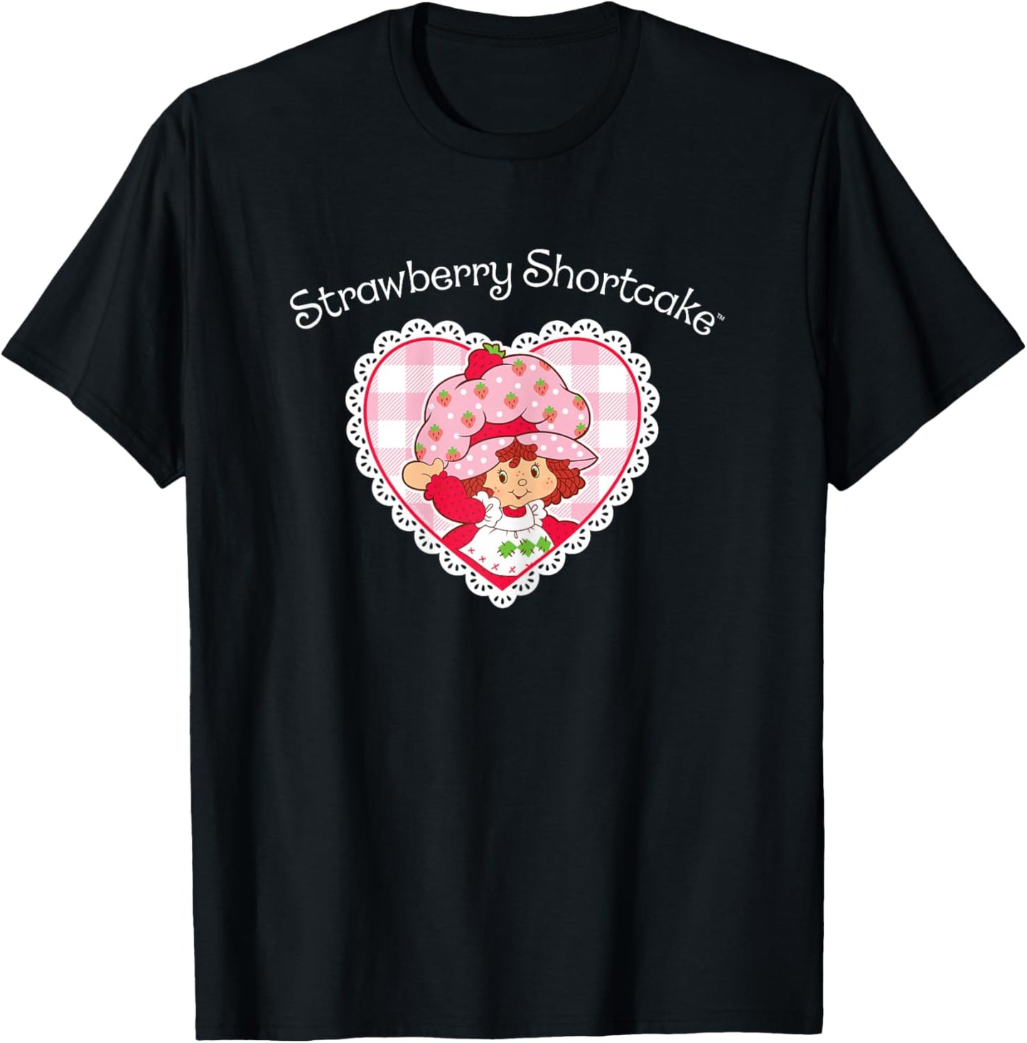 Strawberry Shortcake - Coquette Heart T-Shirt - T-Shirt | Black