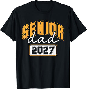 Senior dad 2027 T-Shirt - T-Shirt | Black