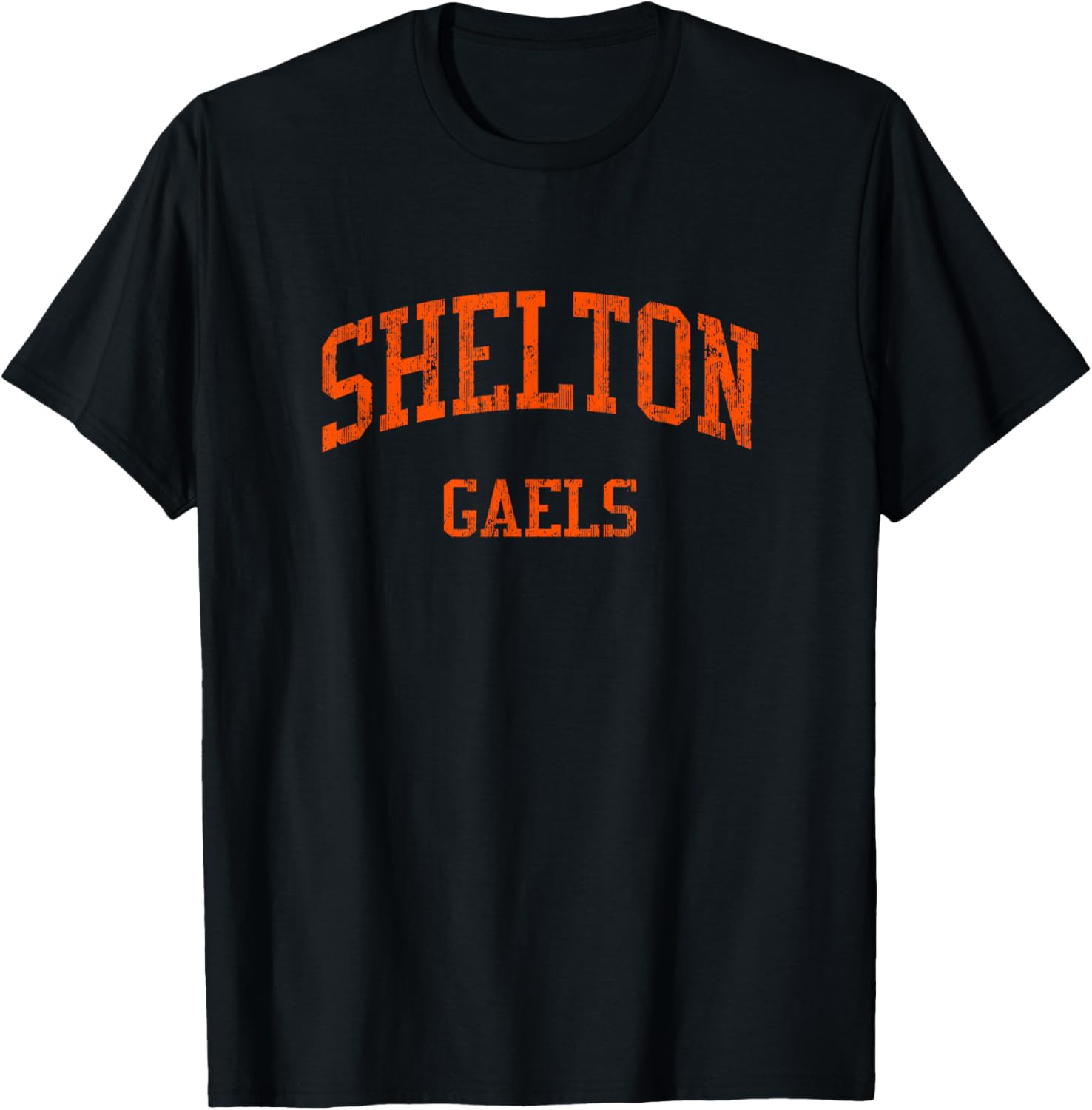 Shelton High School HS Shelton CT Vintage Sports T-Shirt - T-Shirt | Black