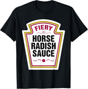 Horseradish Sauce Halloween Costume Family Group Matching T-Shirt - T-Shirt | Black
