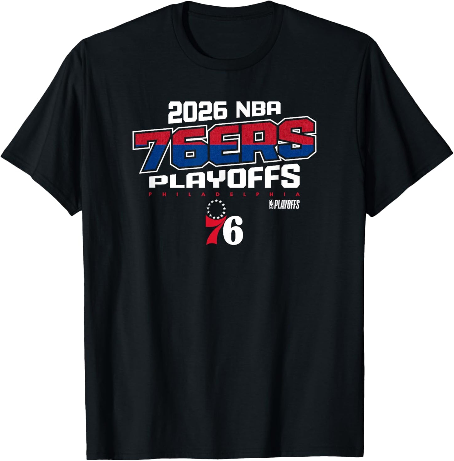 NBA Official 2026 Playoffs Philadelphia 76ers Next Level T-Shirt - T-Shirt | Black