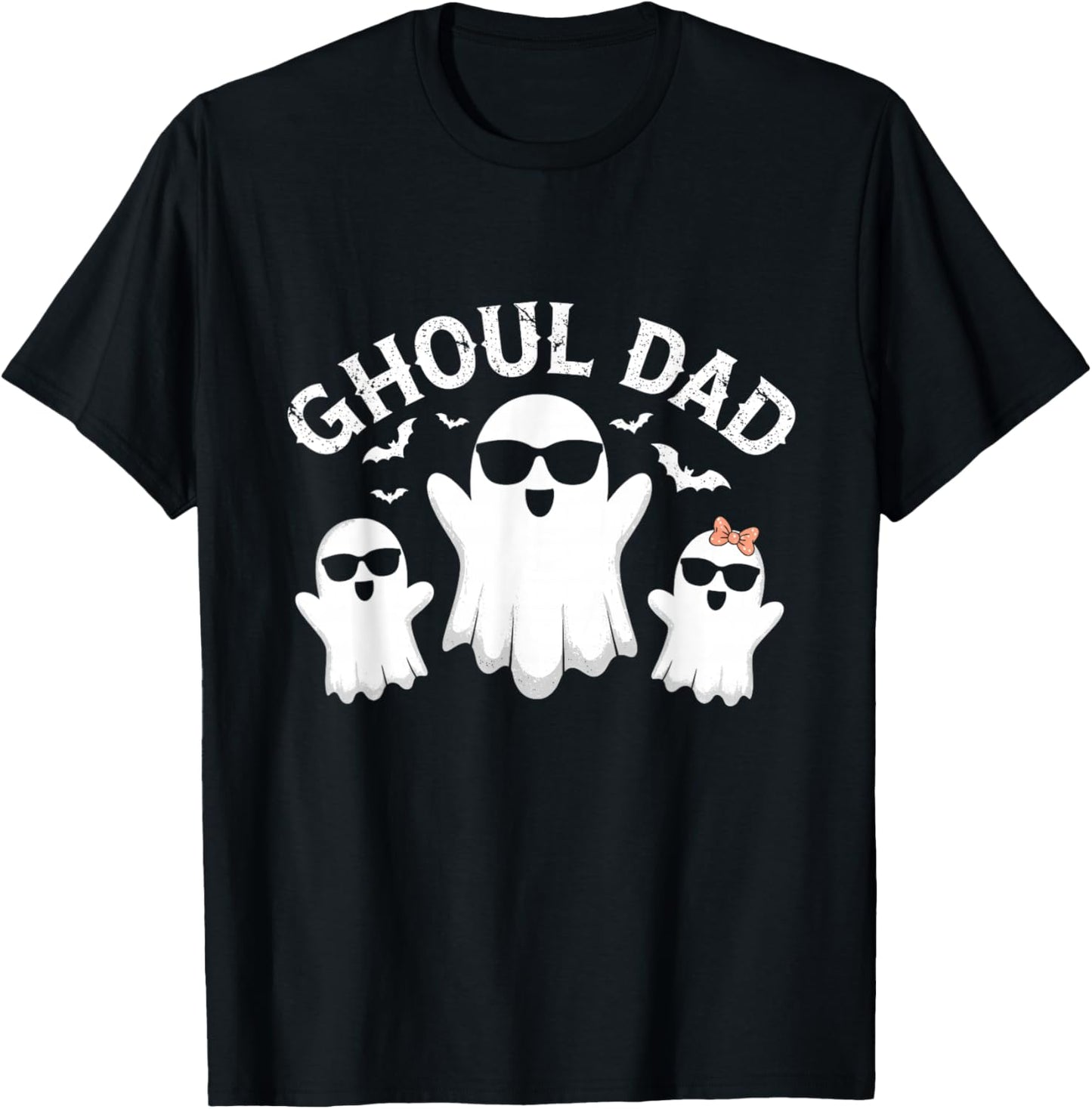 Ghoul Dad Vintage Daddy Ghost Funny Halloween T-Shirt - T-Shirt | Black