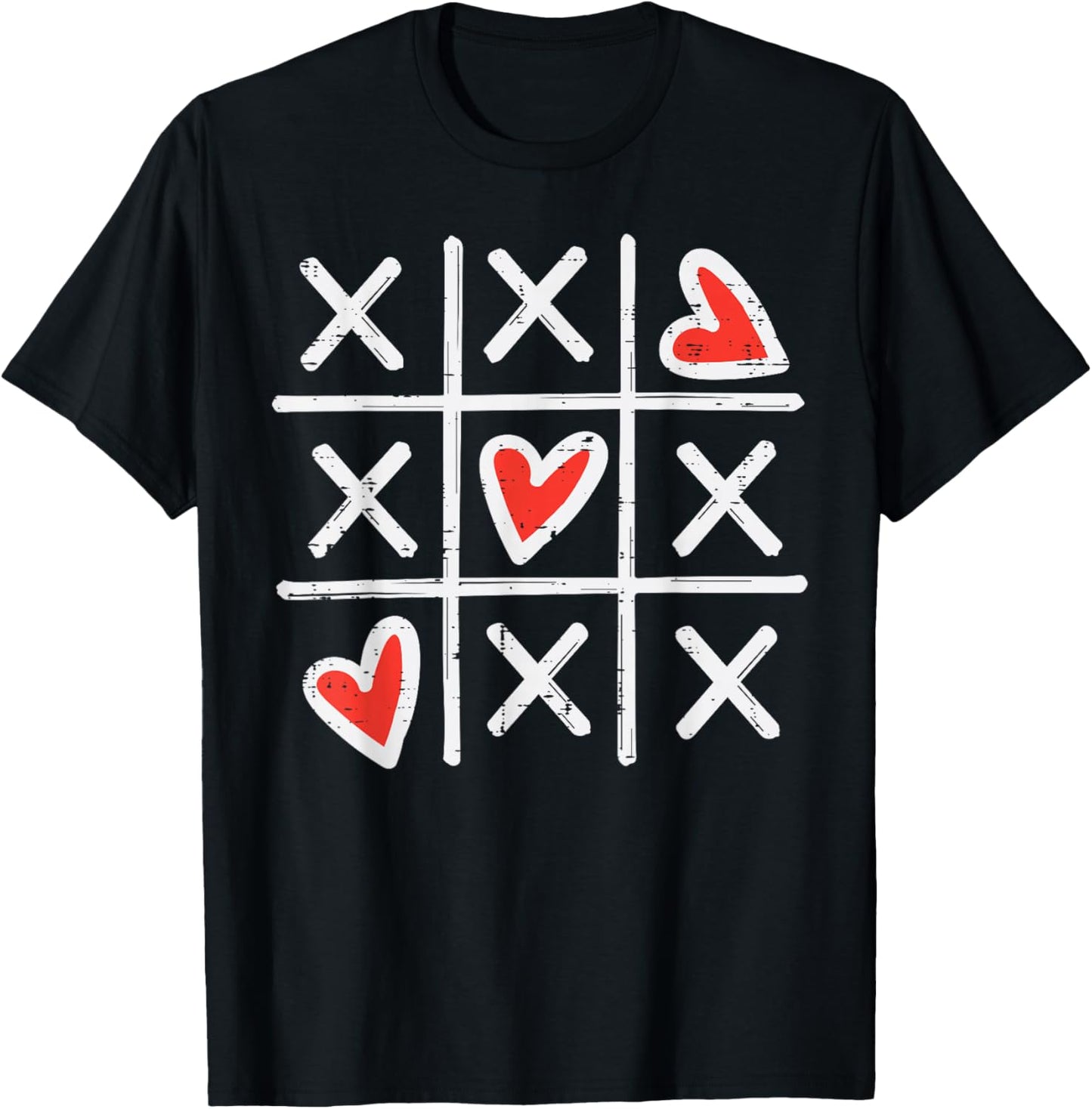 Valentines Day Game Hearts Xs Cute Women Girls Kids T-Shirt - T-Shirt | Black