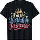 I'm The Birthday Princess Party Birthday Girl T-Shirt - T-Shirt | Black