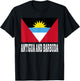 Antigua and Barbuda Flag Patriotic National Roots Souvenir T-Shirt - T-Shirt | Black